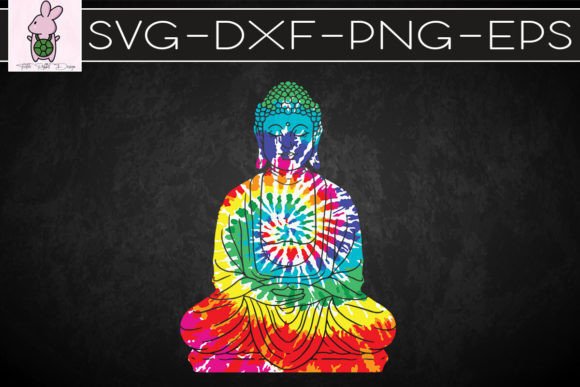 Buddha Meditated Tie Dye SVG