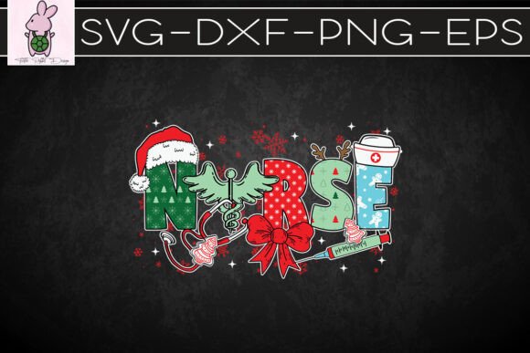 Christmas Nurse Christmas Lights SVG: Graphics for Crafts & Content