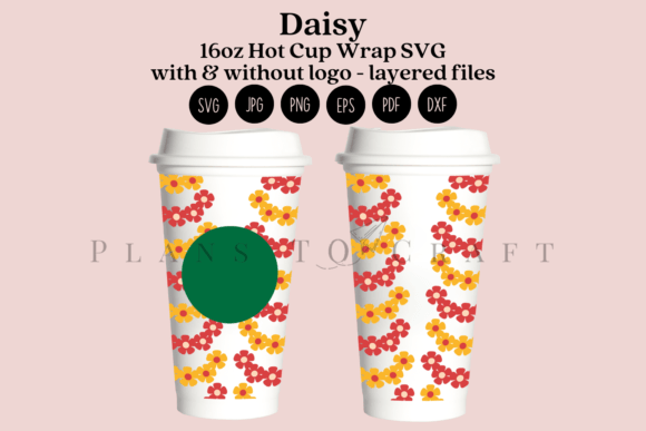 Daisy Summer Floral 16oz Hot Cup Tumbler