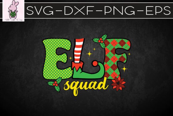 Elf Squad Merry Christmas SVG: Graphics for Crafts & Content