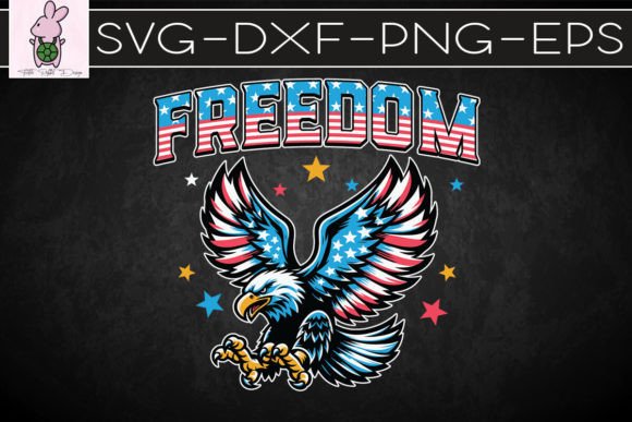 Freedom American Eagle Patriotic SVG: Graphics for Crafts & Content