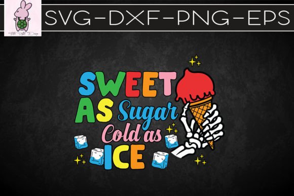 Ice Cream Skull Skeleton Cold Ice SVG: Graphics for Crafts