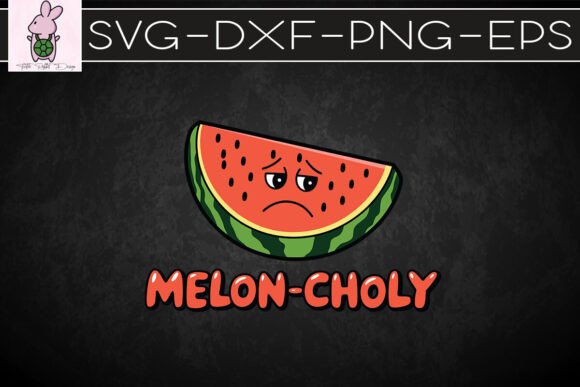 Melon-choly Watermelon Sweet SVG: Graphics for Crafts & Playful Branding