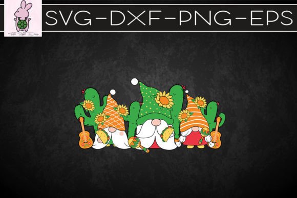 Mexican Gnomes Cinco De Mayo SVG Graphics for Crafts