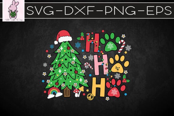 Retro Hund Hohoho Groovy Christmas Graphics