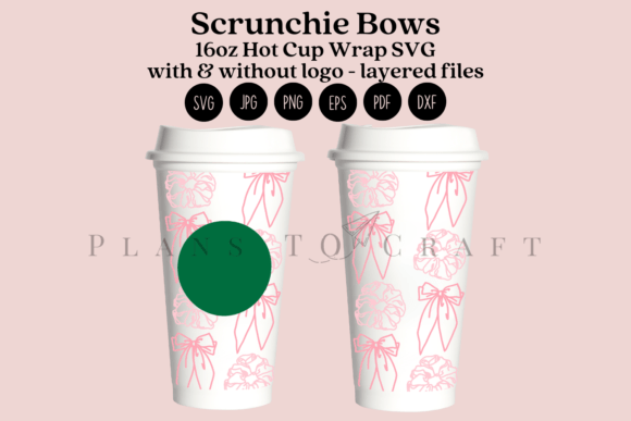 Scrunchie Bows Tumbler Wrap: Graphics for Crafts