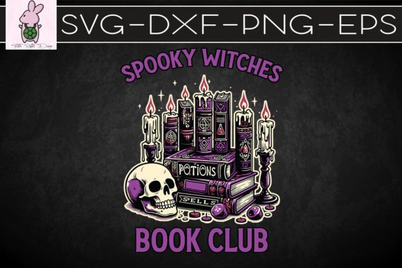 Spooky Witches Book Club Halloween SVG