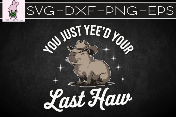 Western Capybara Retro Cowboy SVG: Graphics for Crafts